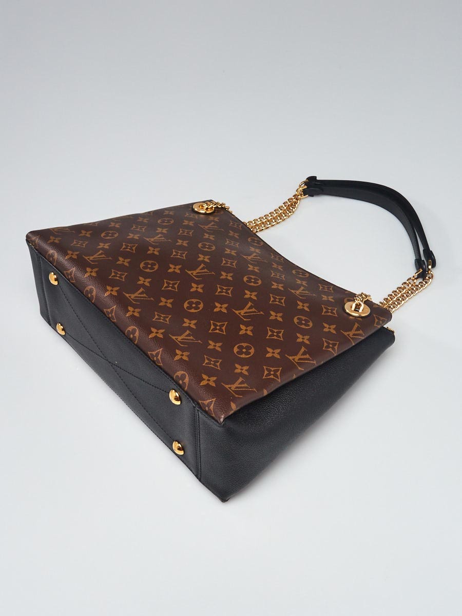 Louis Vuitton Surene Handbag Monogram Canvas with Leather MM Brown 1873061
