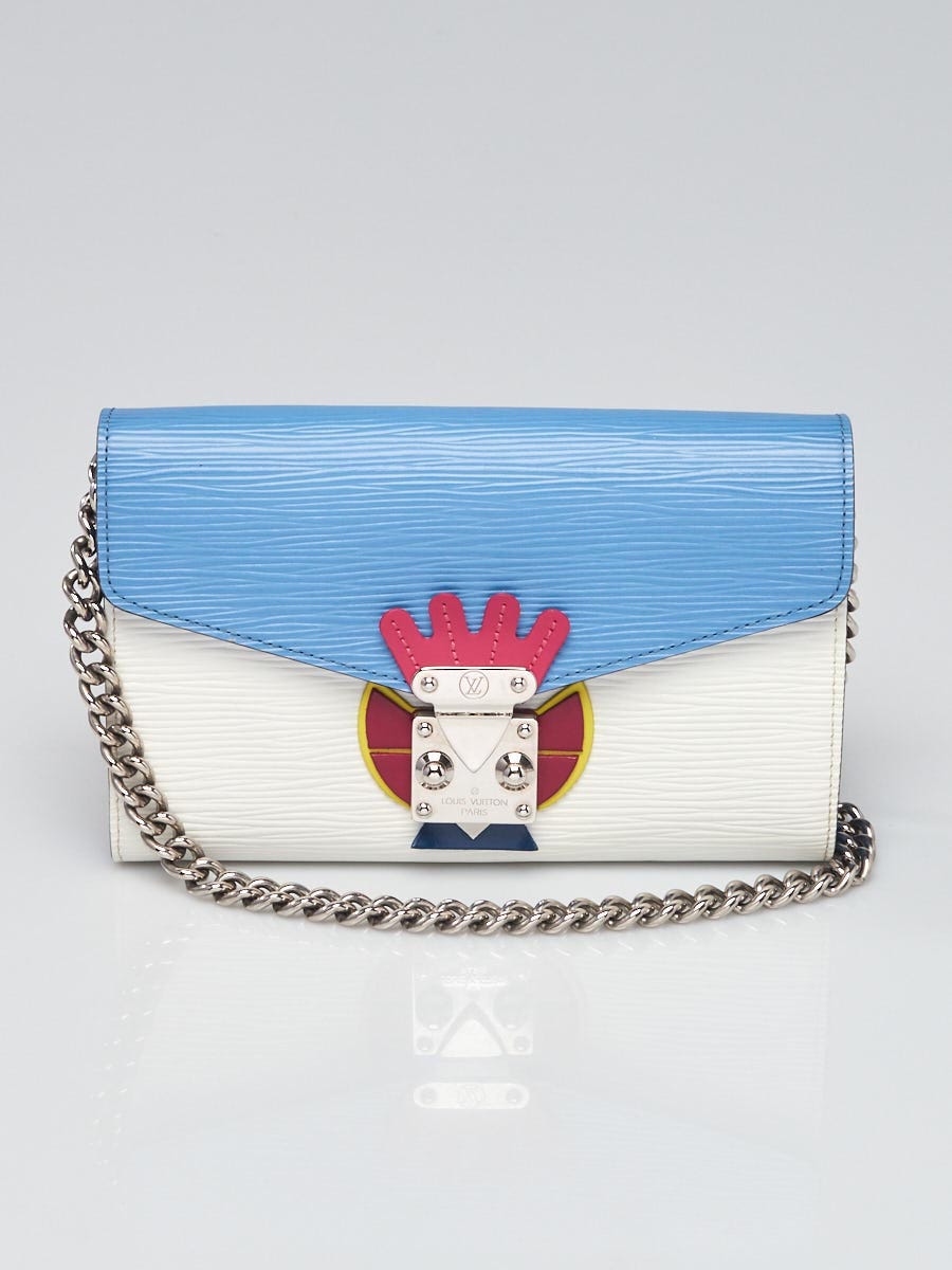 Louis Vuitton Limited Edition Multicolor Epi Leather Tribal Mask Chain  Wallet Clutch Bag - Yoogi's Closet