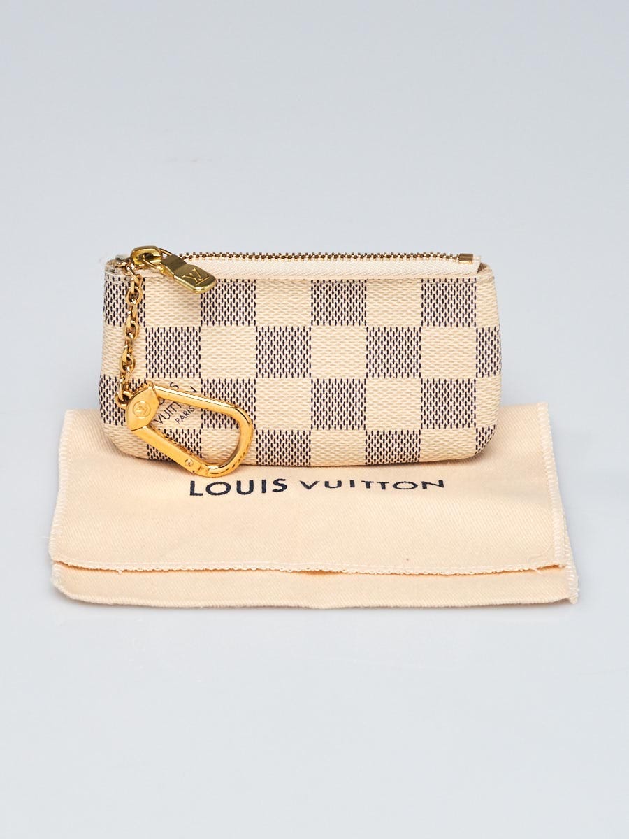 Louis Vuitton Damier Azur Canvas Pochette Cles Key Pouch - Yoogi's Closet