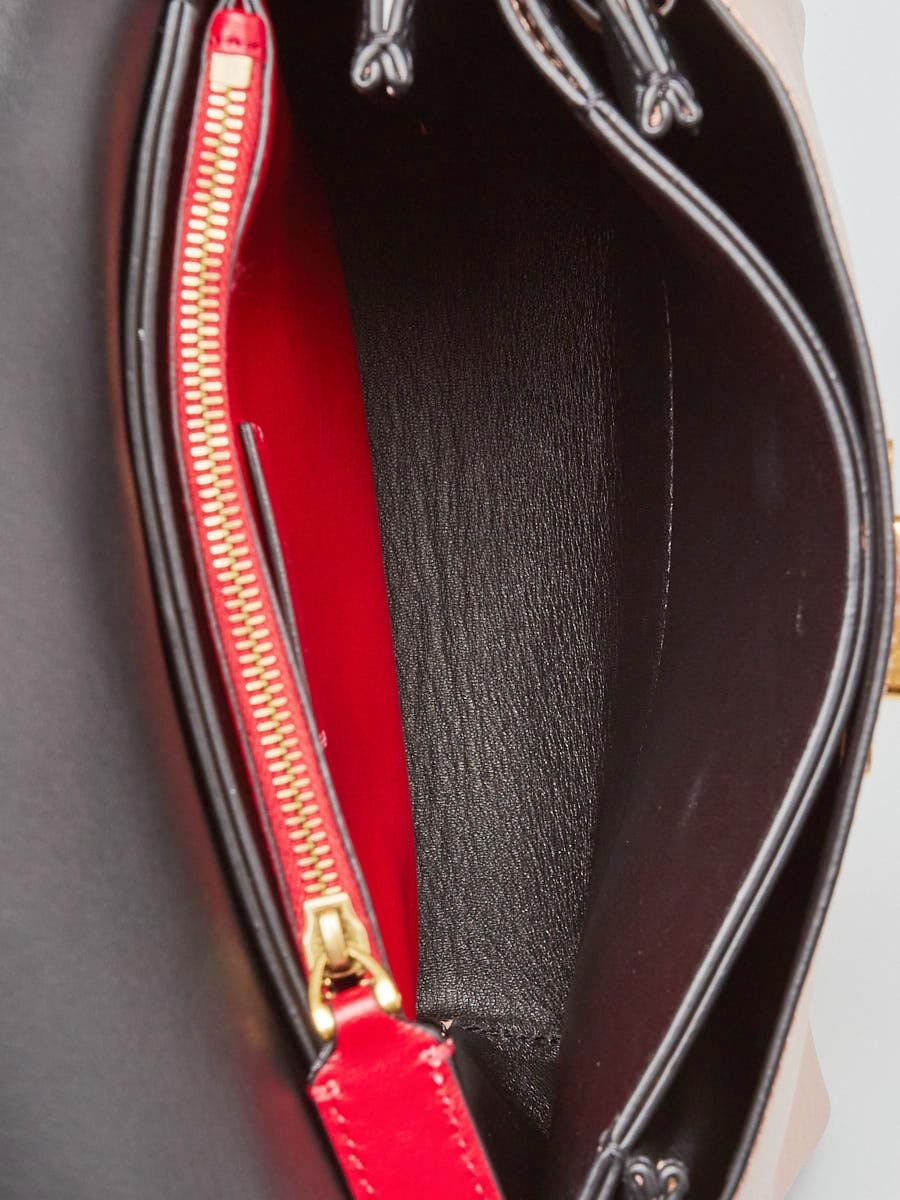 Small Vring Shoulder Bag In Smooth Calfskin With Multicolored