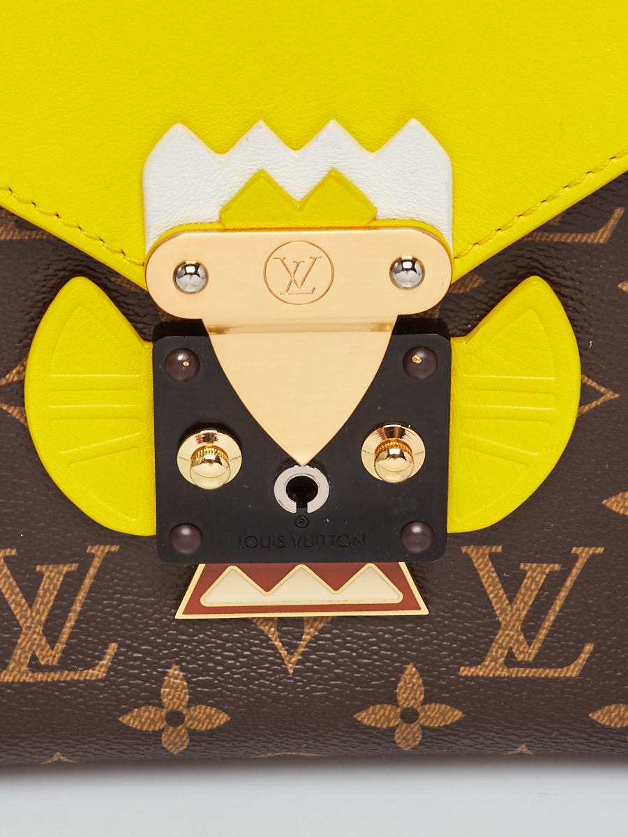Louis Vuitton Limited Edition Yellow Monogram Canvas Tribal Mask