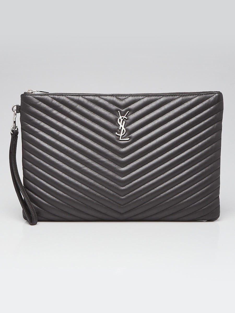 Louis Vuitton Rose Monogram Mahina Leather Selene Pouch Clutch Bag -  Yoogi's Closet