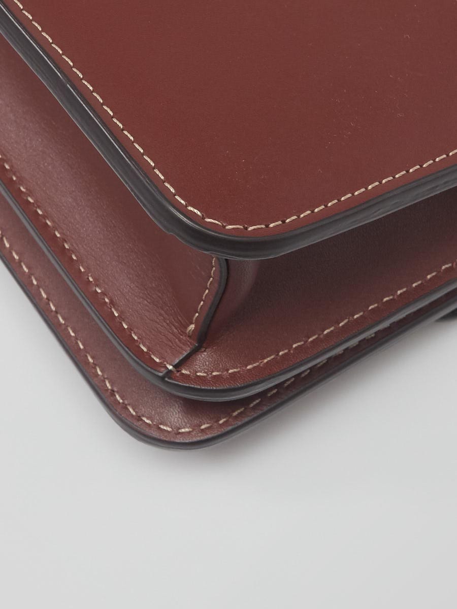 Fendi Brown Leather Karligraphy Bag 8BT317 | Yoogi's Closet
