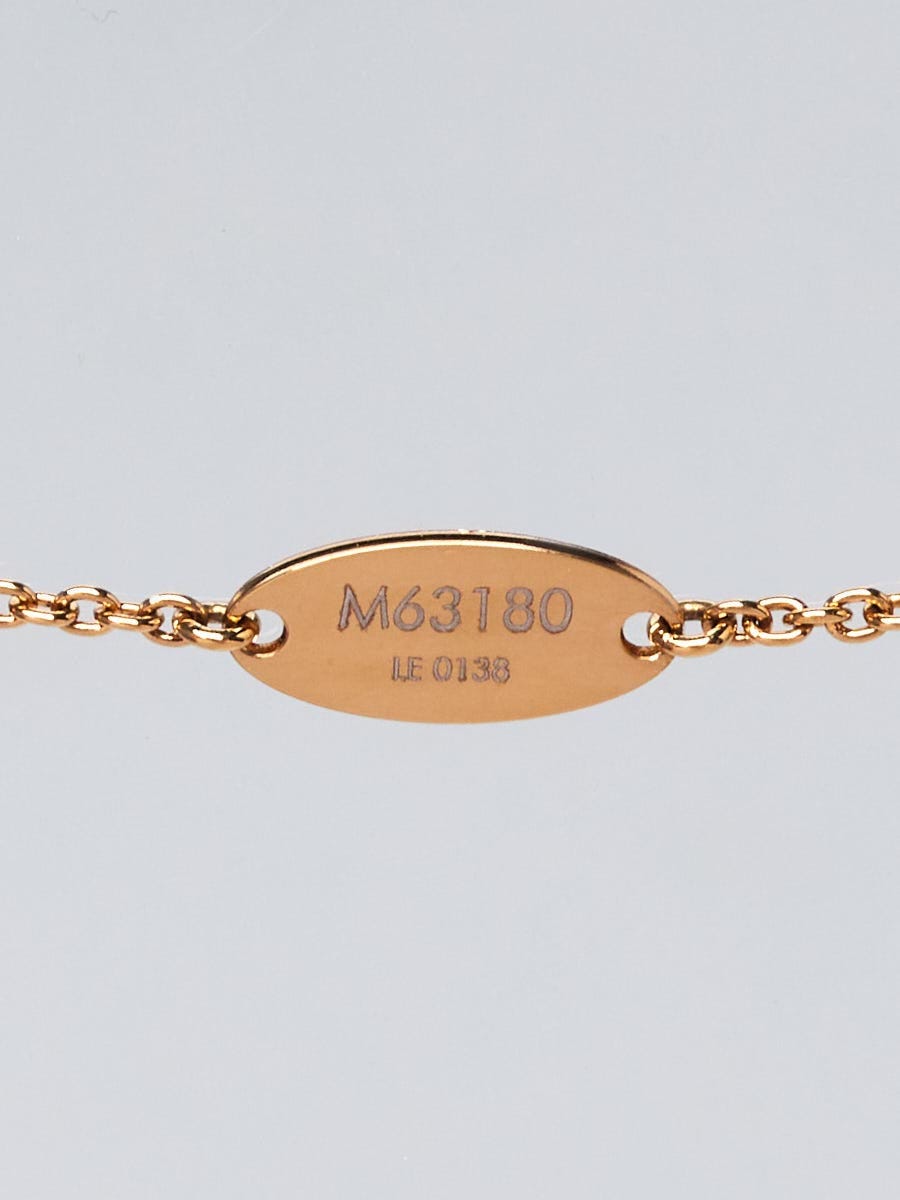 Louis Vuitton Gold Tone Essential V Necklace