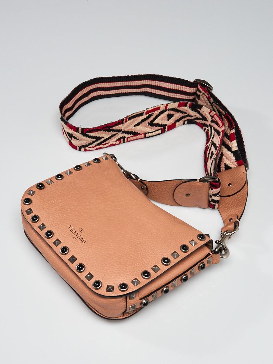 Valentino rockstud guitar online strap bag