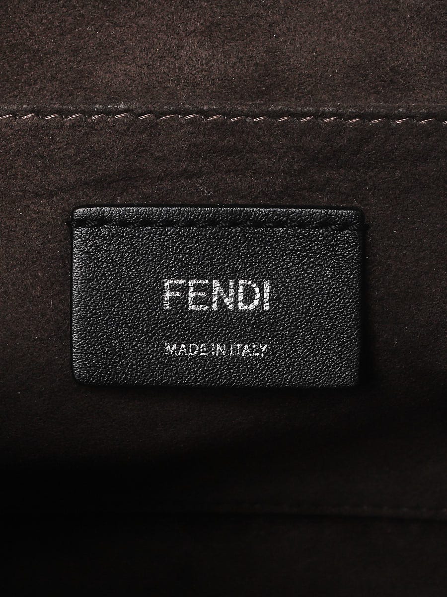 Fendi Light Pink Smooth Leather Kan I Medium Shoulder Bag