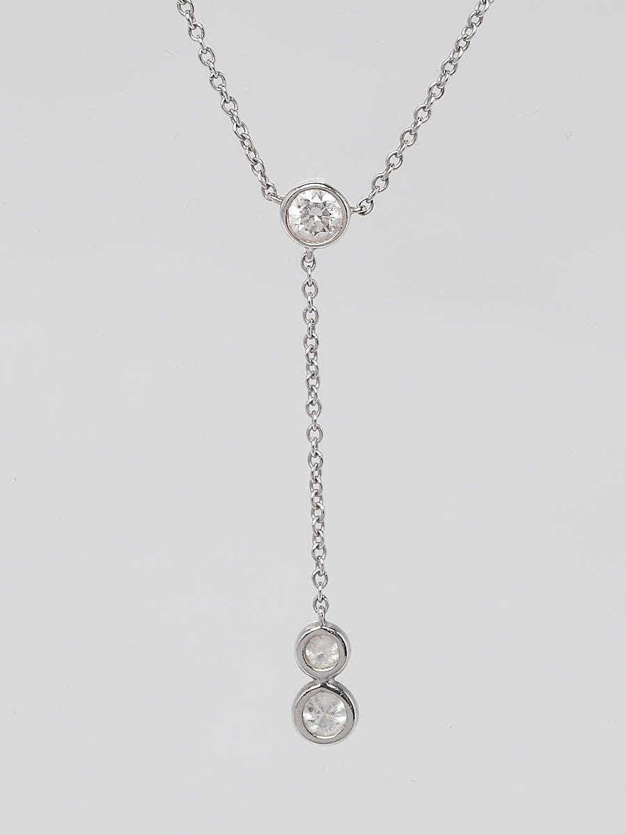 Tiffany & Co. Pear-Shaped Diamond and Kashmir Sapphire Pendant - GIA/AGL