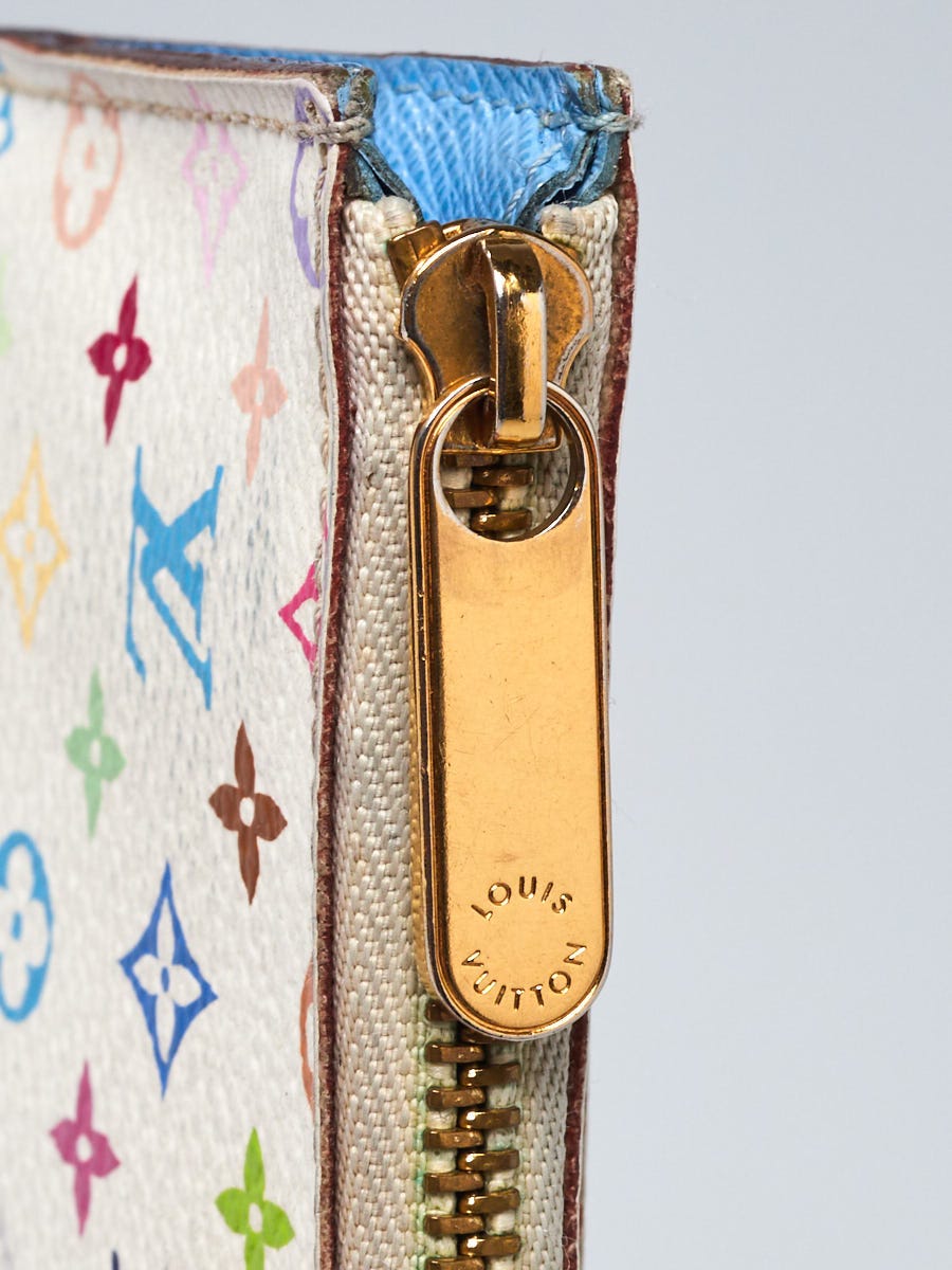 Louis Vuitton White Monogram Multicolore Canvas Key Pouch Louis