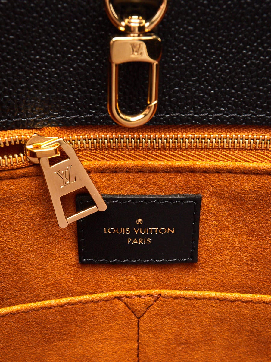 Louis Vuitton Black Monogram Giant Empreinte Leather Onthego GM