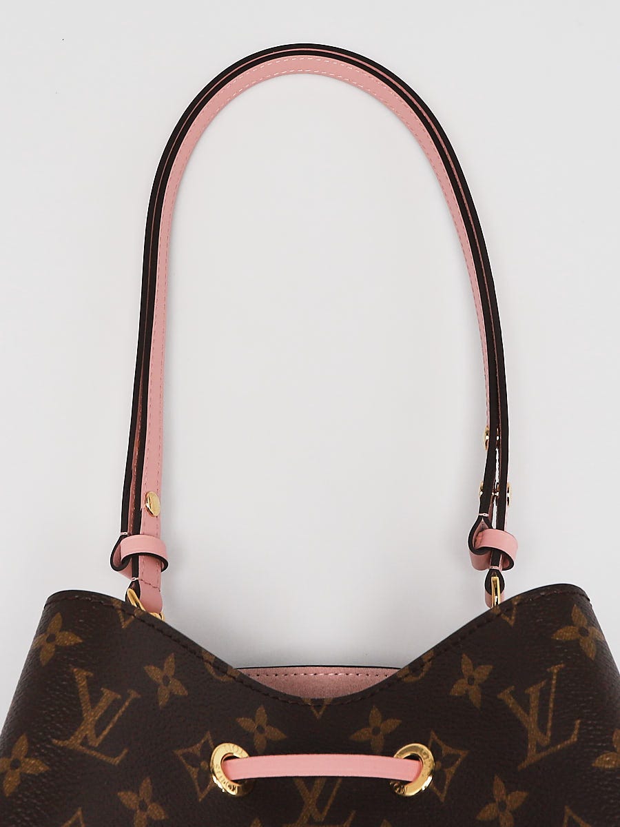 Authentic Louis Vuitton Monogram Canvas Pink NeoNoe Drawstring Bucket  Shoulder Bag