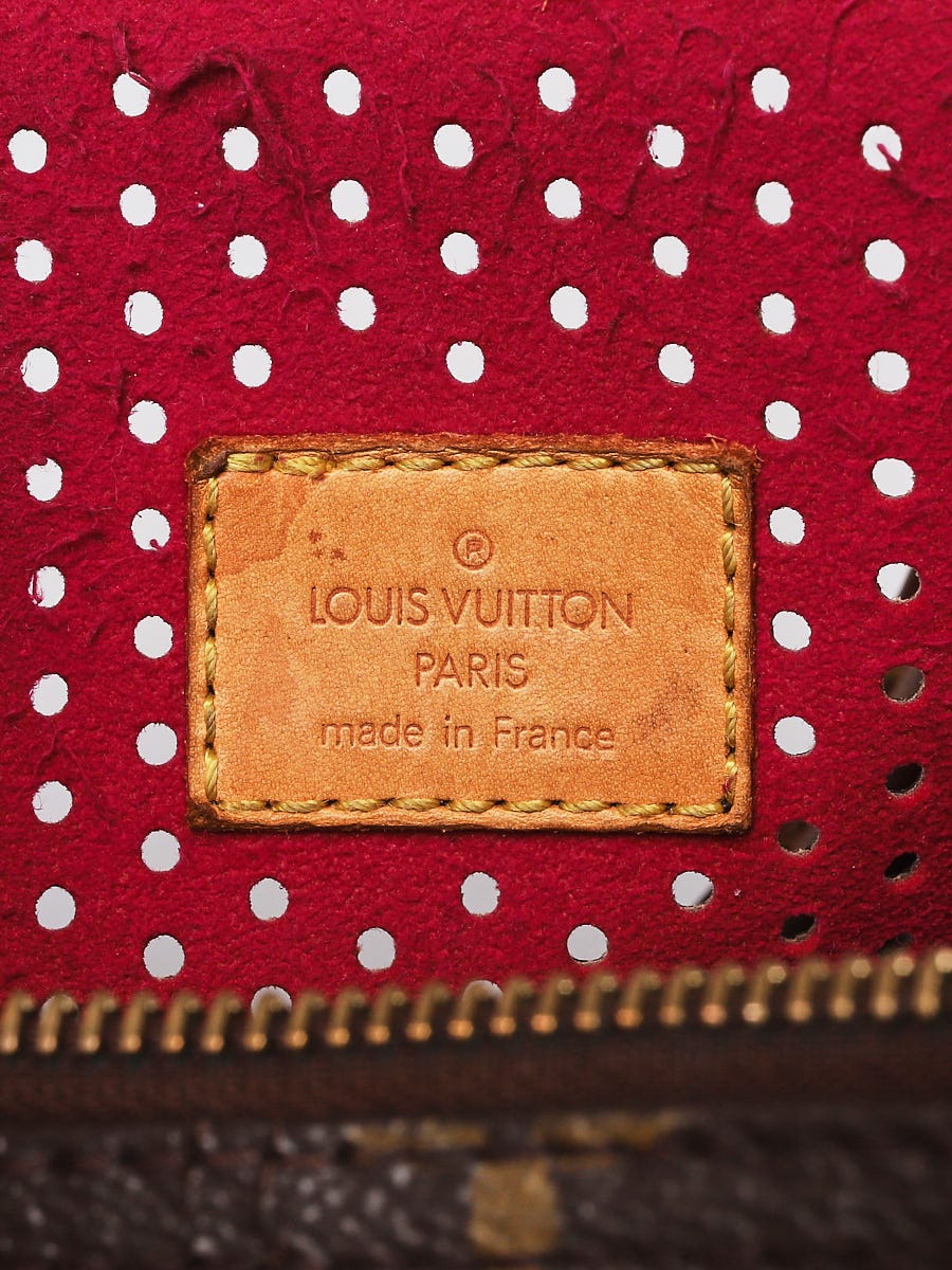 Limited Edition Louis Vuitton Orange Monogram Perforated Speedy 30