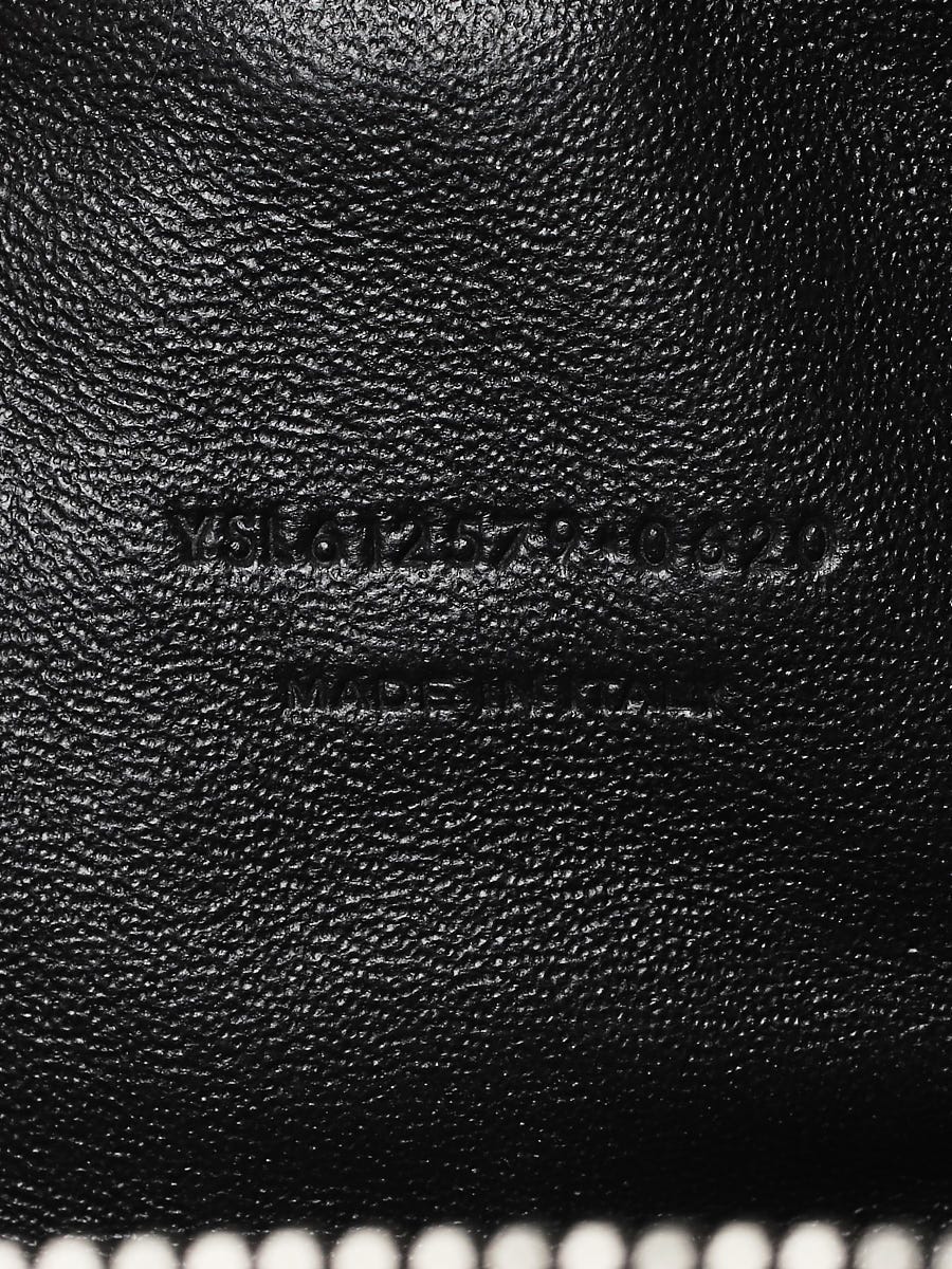 Yves Saint Laurent Grey Pebbled Leather Lou Camera Bag - Yoogi's