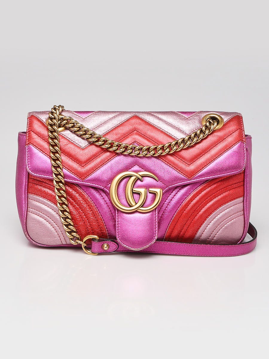 Gucci's Pink Velvet GG Marmont Bag Just Got a Bucket-Style Upgrade, Second  Hand Louis Vuitton Olympe Bags