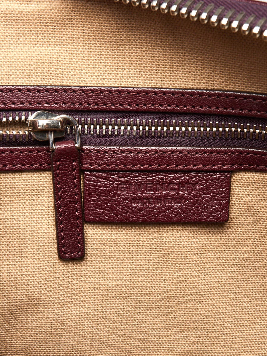 Givenchy Dark Purple Sugar Goatskin Leather Small Antigona