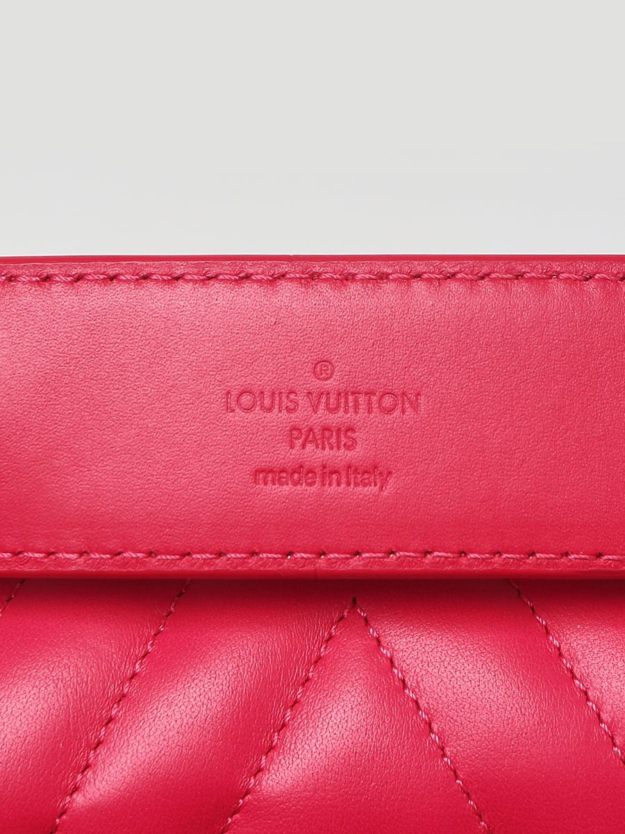 Louis Vuitton Rose Freesia Leather New Wave Long Wallet Louis Vuitton
