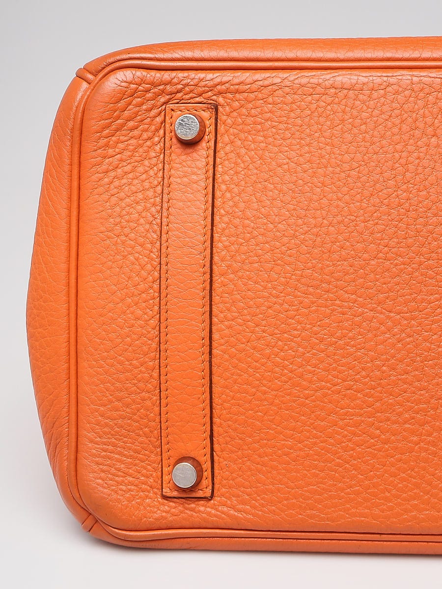 Hermes Orange Epsom Leather Zip Around Wallet - Yoogi's Closet