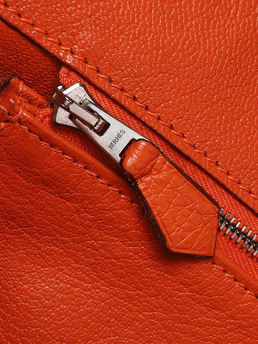 Hermes Clemence Leather 35 Centimeter Birkin Bag Iris with Palladium  Hardware - Luxury In Reach