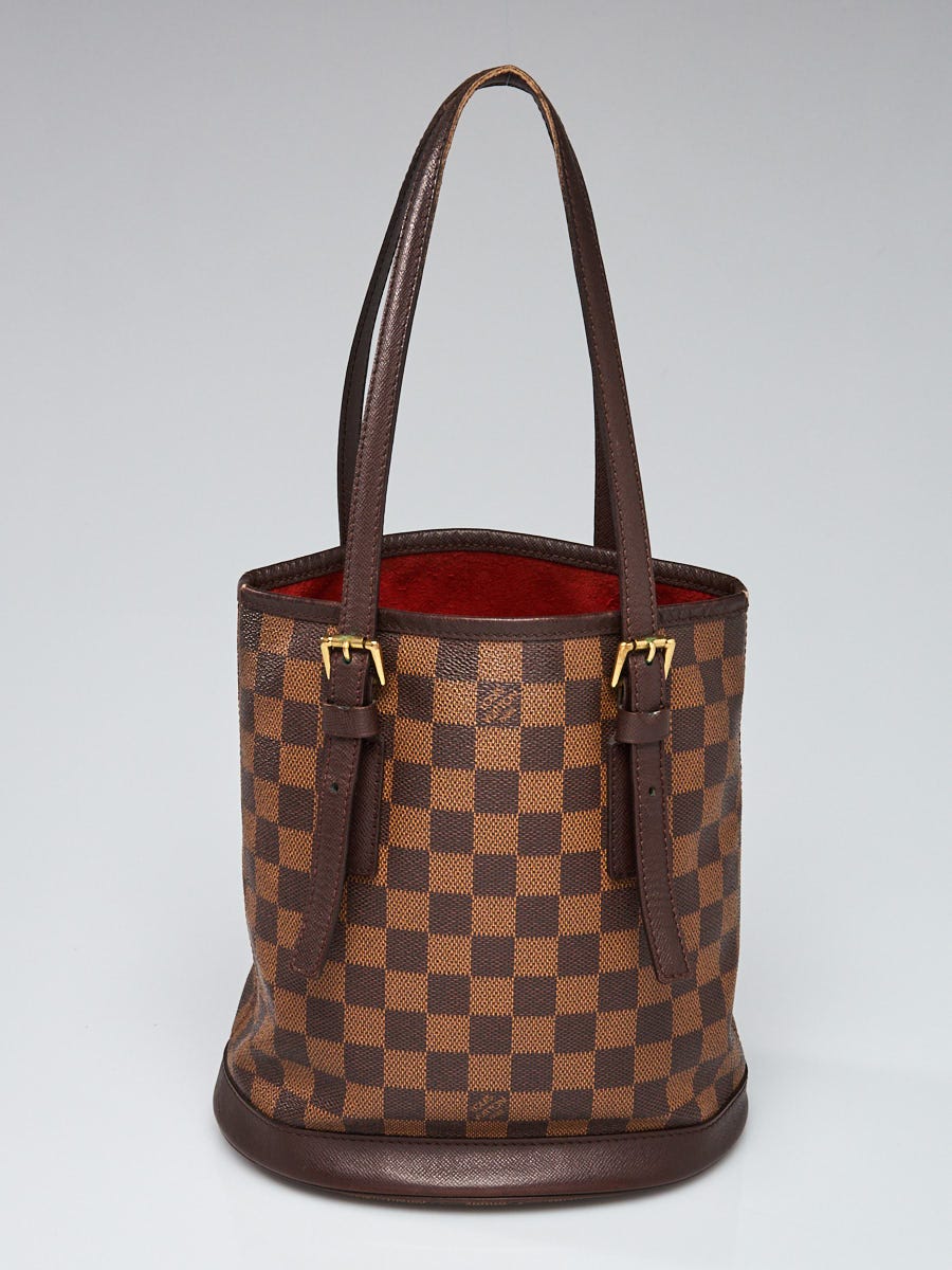 Louis Vuitton Damier Canvas Marais Bucket Bag W/Accessories Pochette -  Yoogi's Closet