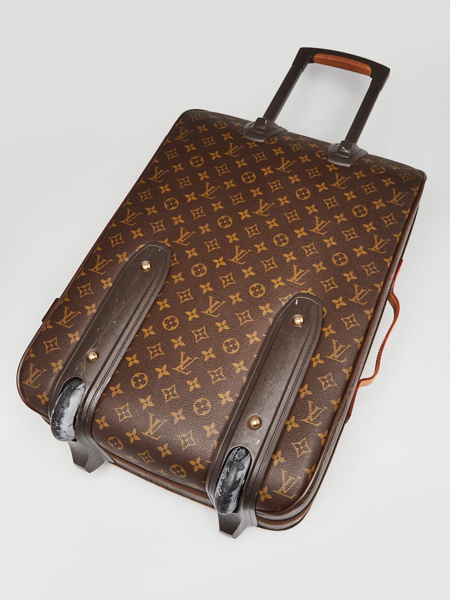 Louis Vuitton Pegase 55 Monogram Coated Canvas Spinner Suitcase on SALE