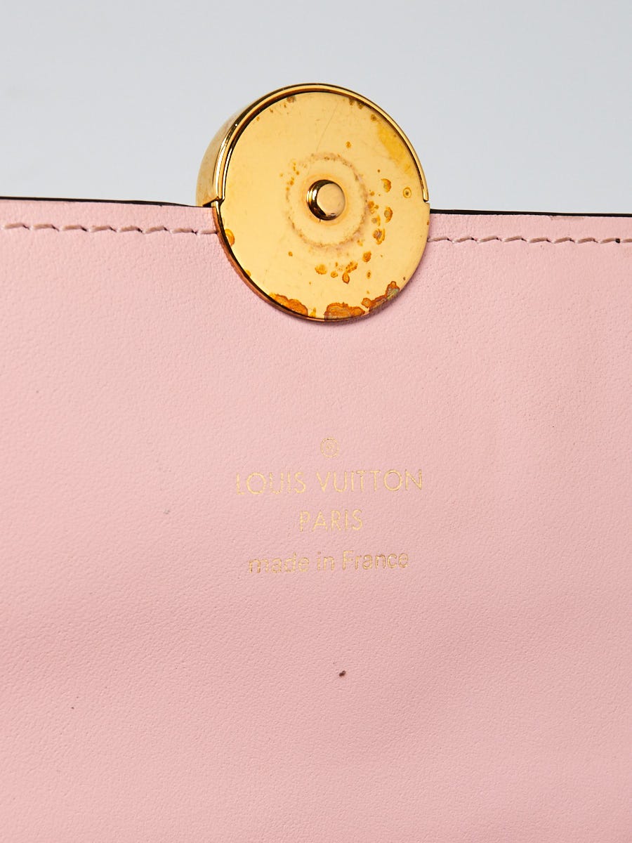 AUTHENTIC Louis Vuitton Flore Chain Wallet Clutch, Rose Ballerine