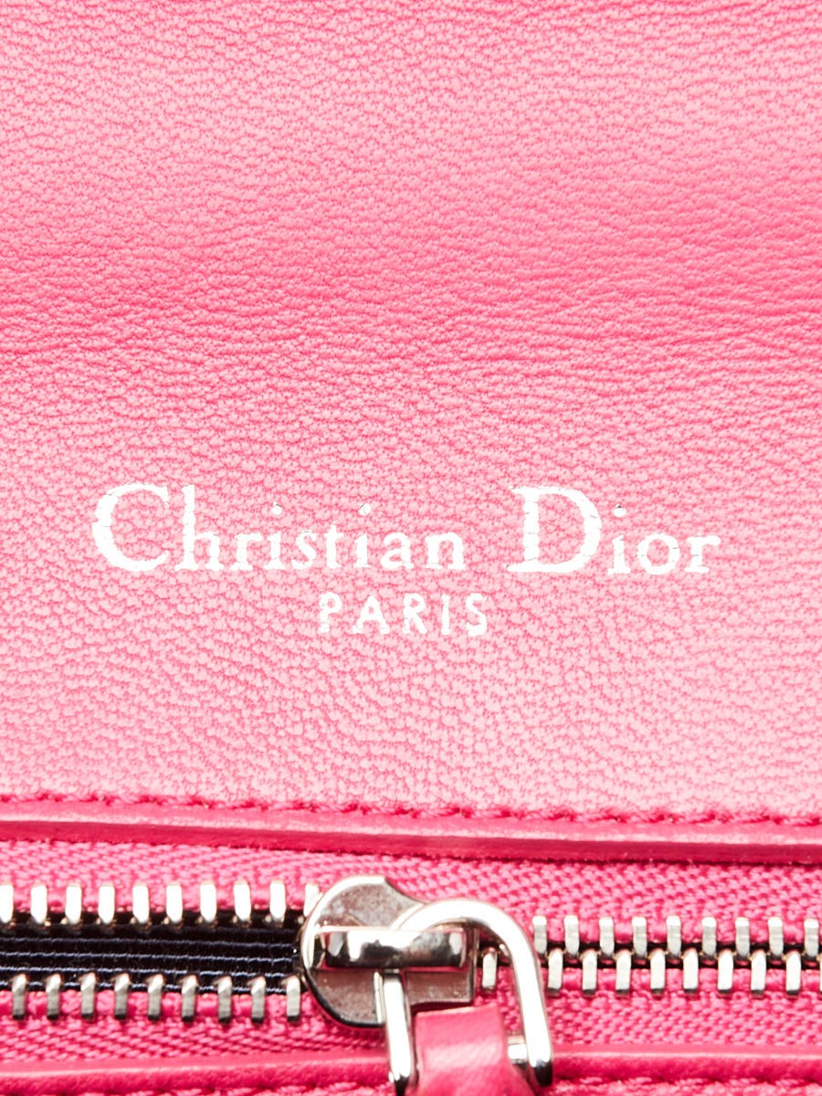 Christian Dior Diorama Flap Bag Grained Calfskin Medium Pink 1461681