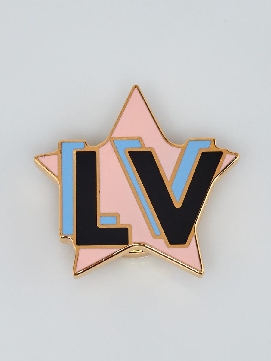 Louis Vuitton Pink/Blue/Gold Enamel and Metal Summer Feel Magnet Brooch -  Yoogi's Closet