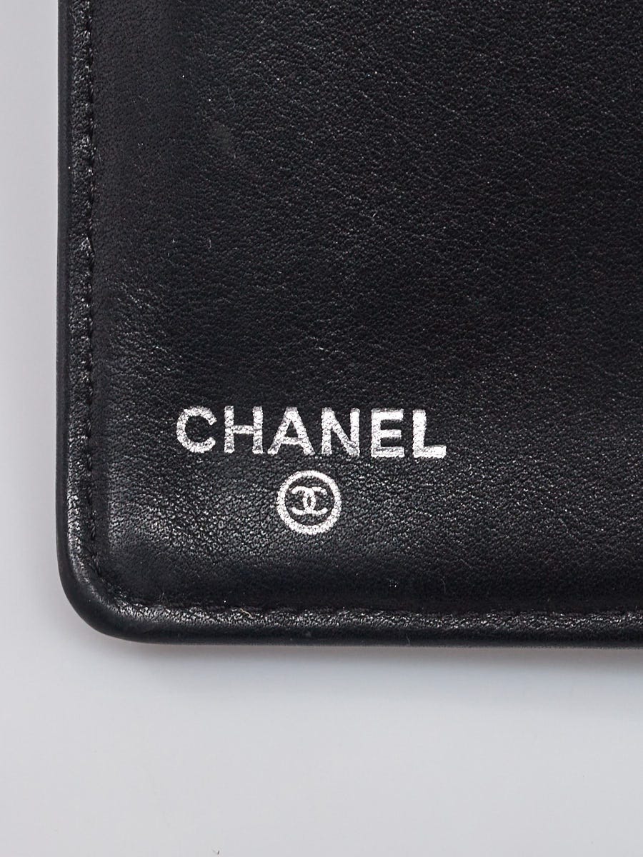 Chanel Black Caviar Leather Timeless L Yen Wallet