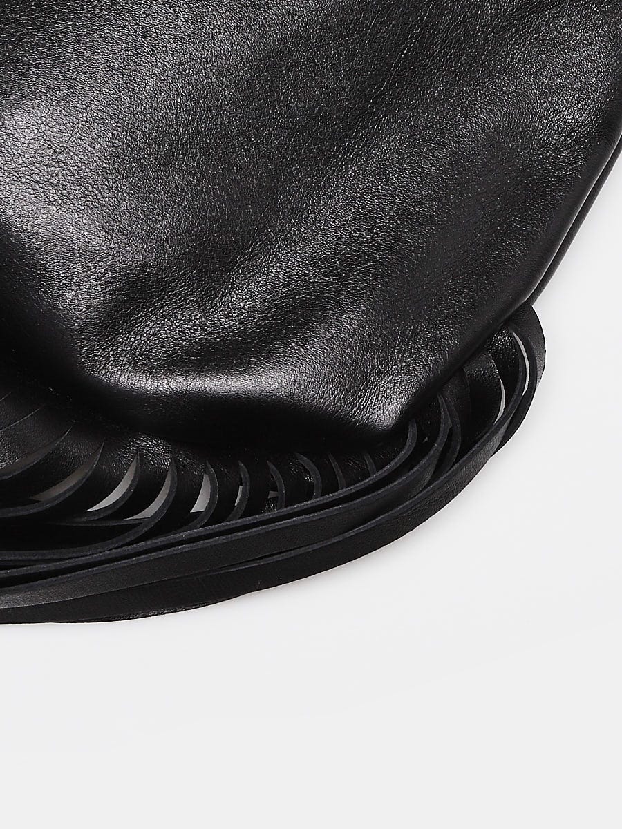Bottega Veneta - The Pouch Silver Leather Bark Small Bag