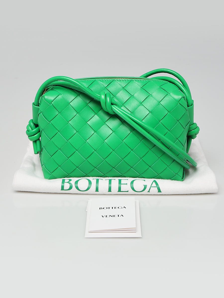 Bottega Veneta Mini Loop Camera Bag Parakeet Green - Hebster Boutique