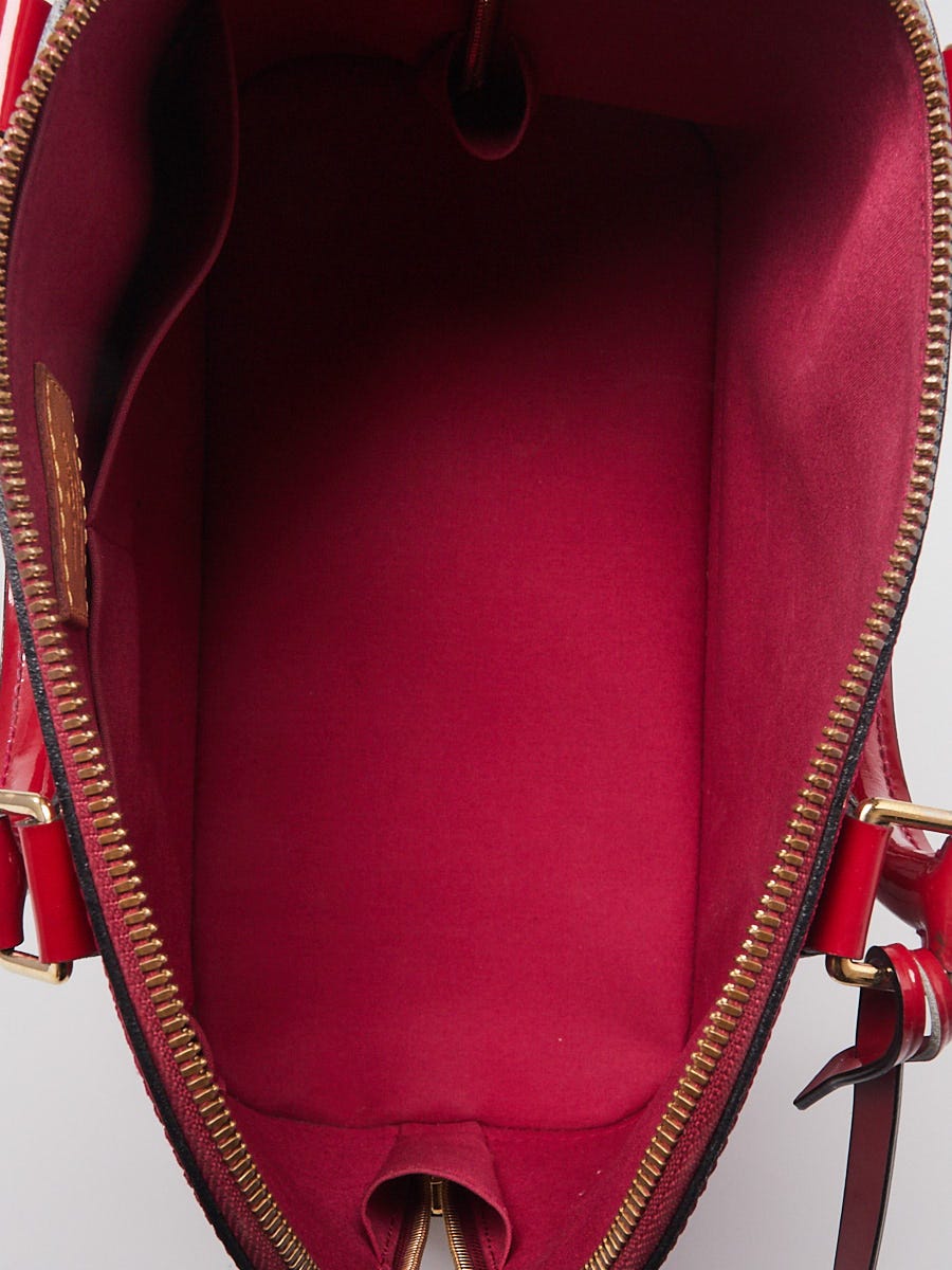 LOUIS VUITTON Monogram-Vernis AlmaPM Hand Bag Rose Indian M91770