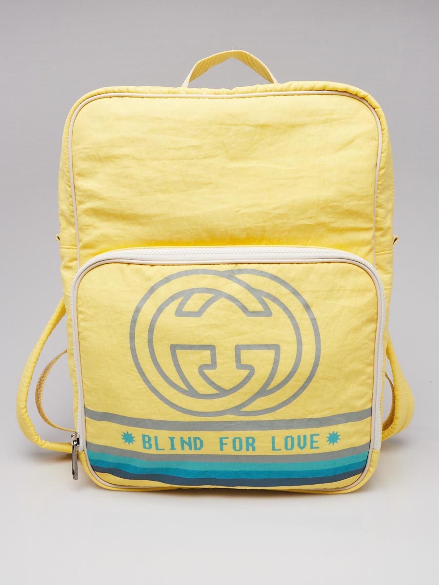 Gucci 80's Patch Nylon Backpack in Yellow – Apalboutique