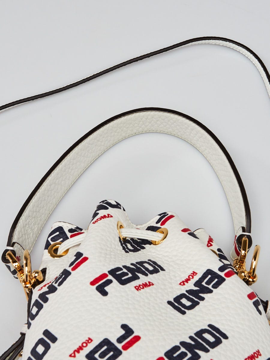 Fendi White Grained Leather Mon Tresor Mini Bucket Bag 8BS010 - Yoogi's  Closet