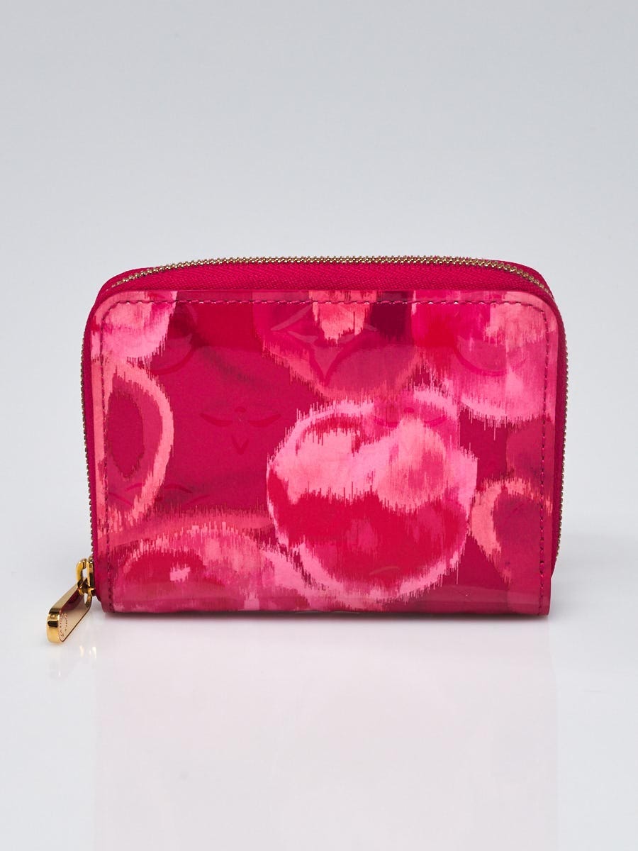 Louis Vuitton Womens Ikat Flower Monogram Zip Around Wallet Pink