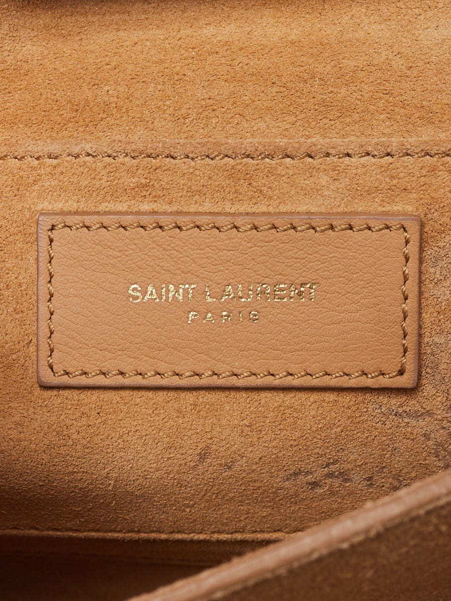 Yves Saint Laurent Beige Pebbled Leather Small Kate Bag - Yoogi's Closet