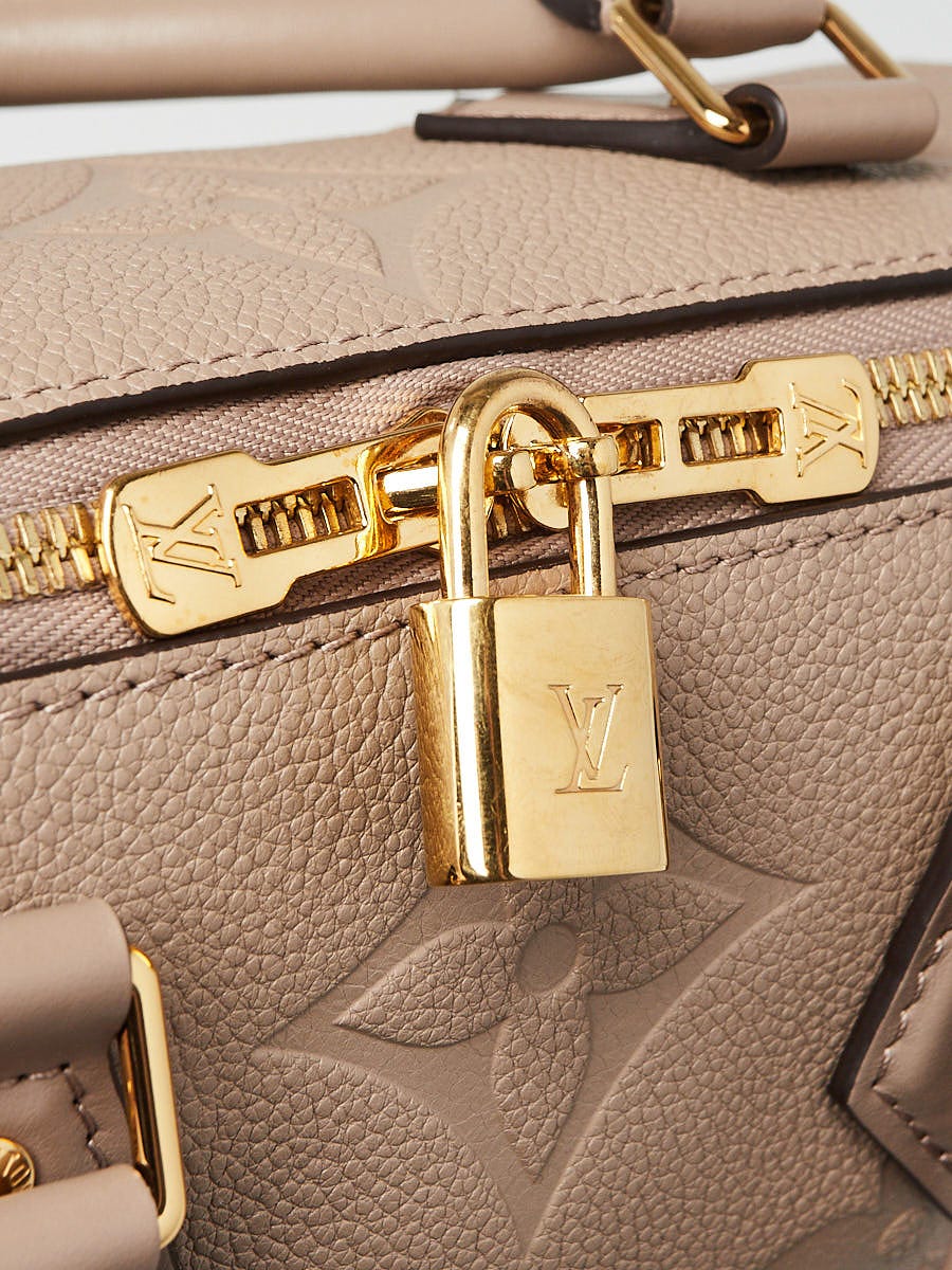 Louis Vuitton Turtledove Monogram Empreinte Leather Speedy 25 NM