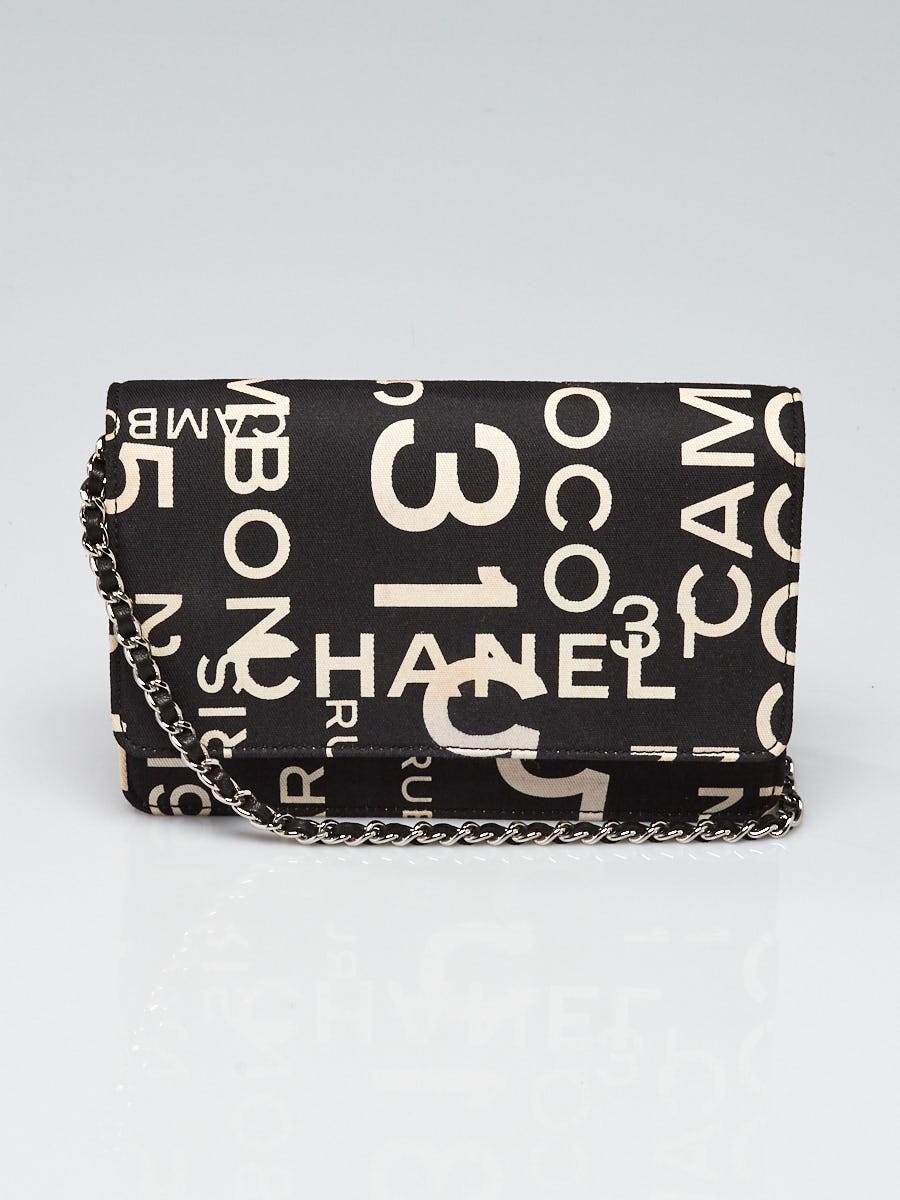 CHANEL38♡ほぼ未使用レシート付き Chanel Black 31 Rue Cambon Print Canvas WOC Clutch Bag | Yoogi's