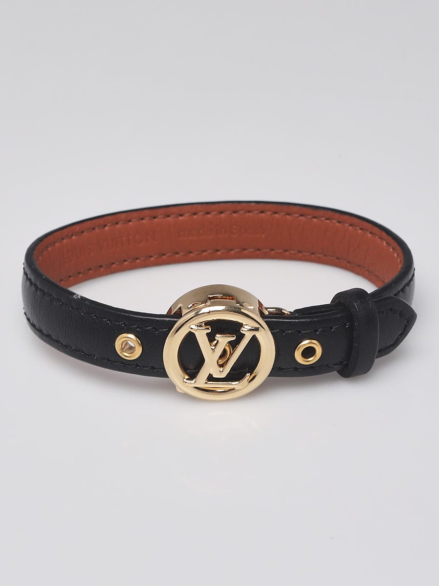 Louis Vuitton - Authenticated LV Circle Belt - Leather Black Plain for Women, Very Good Condition