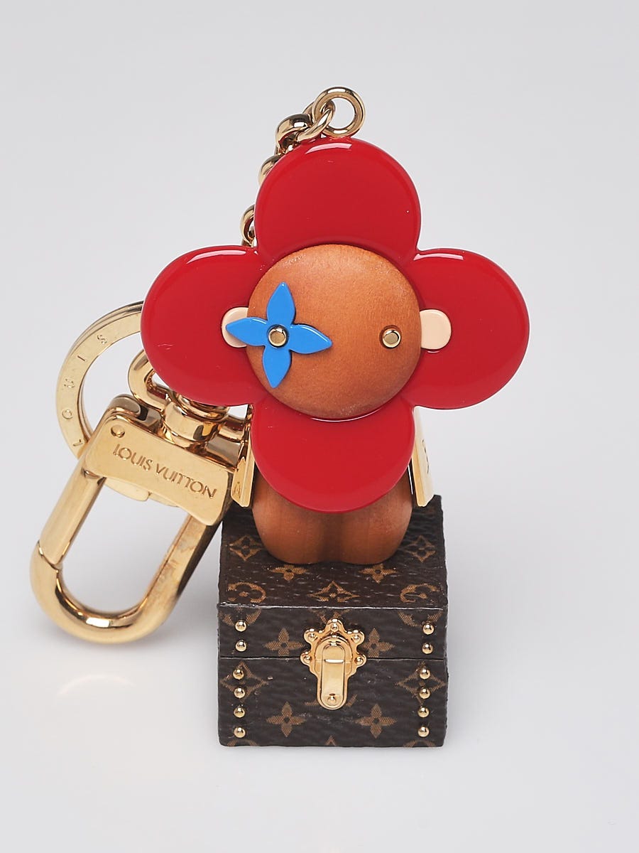 Louis Vuitton Rouge Resin and Monogram Canvas Vivienne Trunk Key Holder and  Bag Charm - Yoogi's Closet