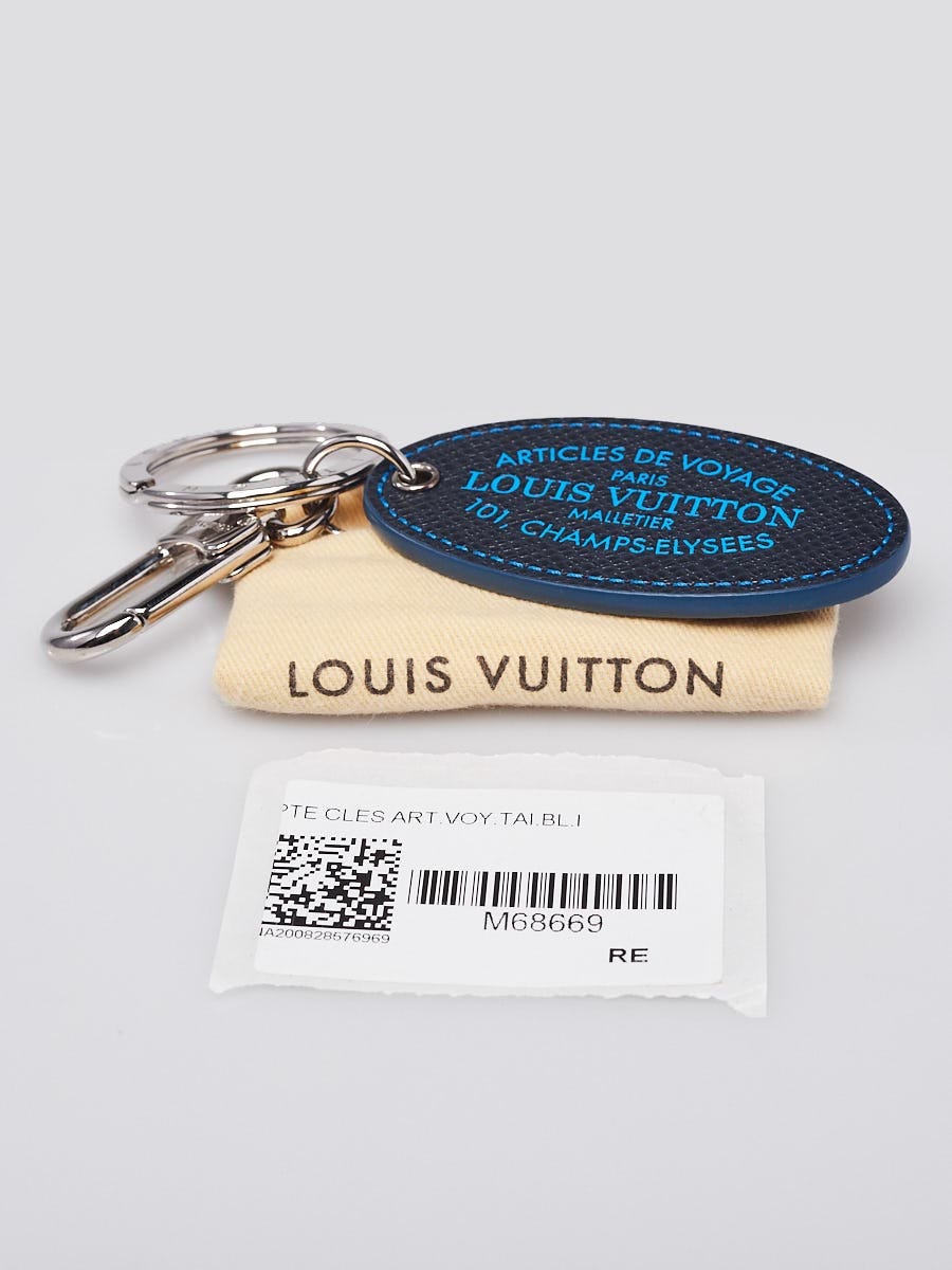 Louis Vuitton Silver Metal Luggage Tag Key Holder and Bag Charm - Yoogi's  Closet