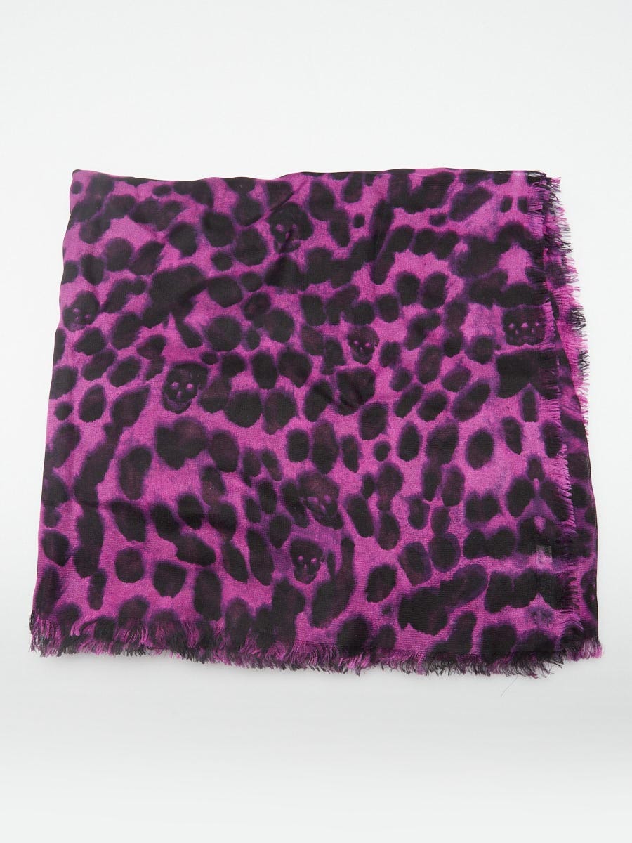 Prada intarsia-logo scarf - Purple