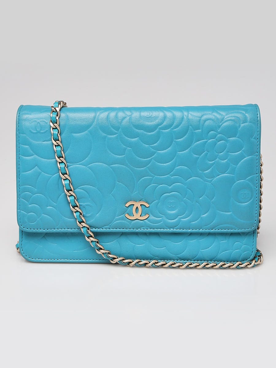 Chanel Black Leather Camellia Long Wallet - Yoogi's Closet