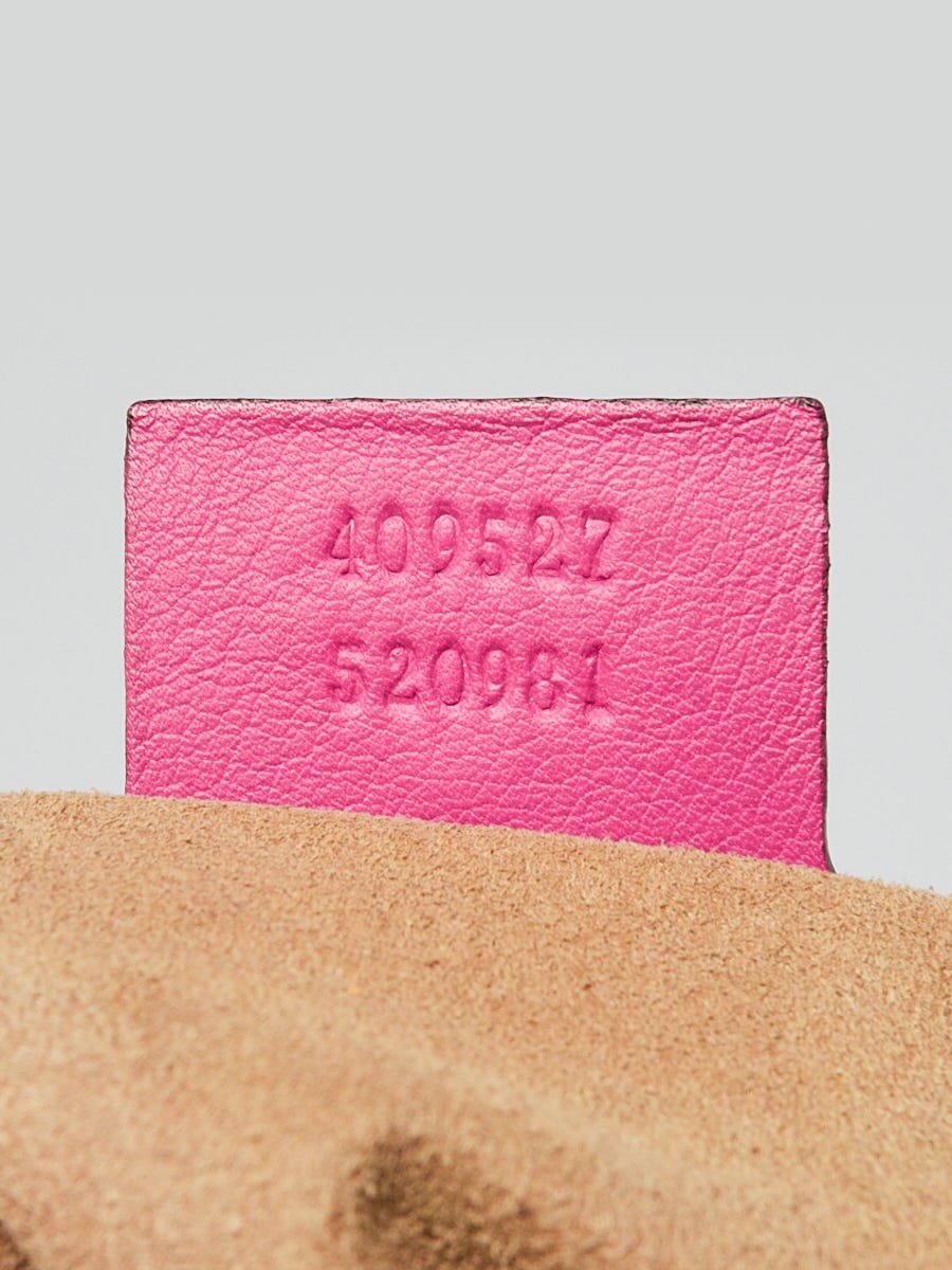 Gucci Beige/Pink/Red GG Coated Canvas Supreme Top Handle
