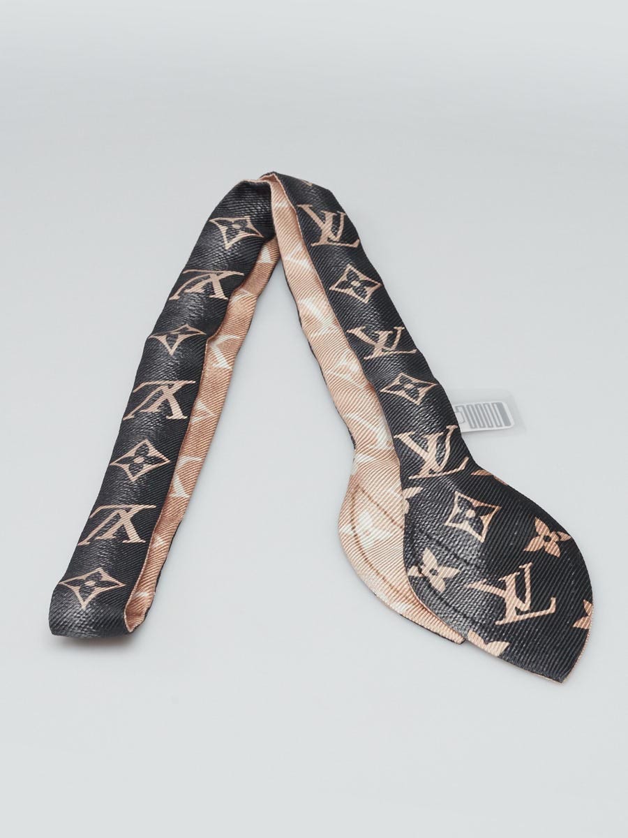 Louis Vuitton Black/Pink Monogram Silk Vuittamins 3D Bandeau
