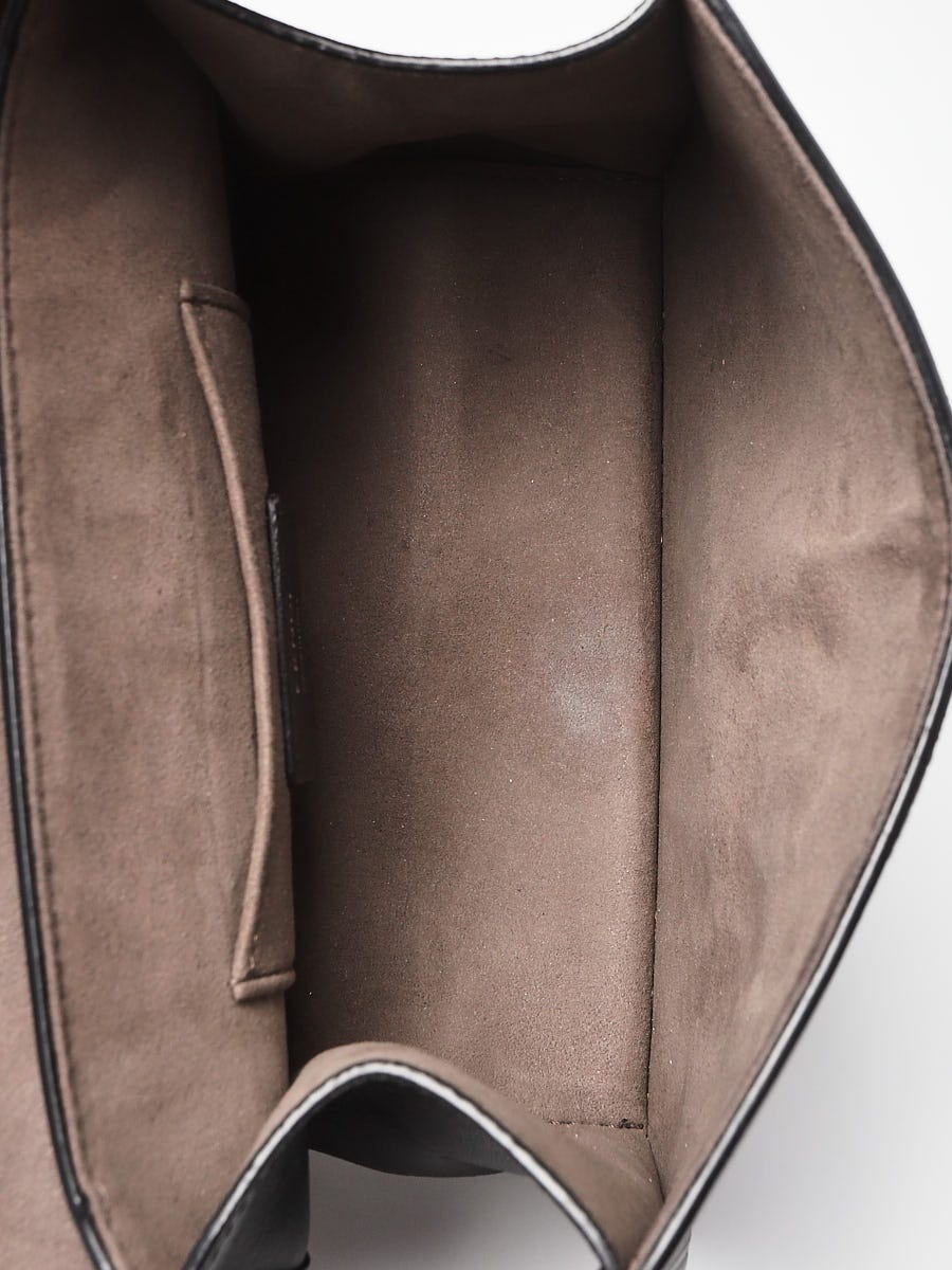 Fendi Black Leather Kan I Logo Small Crossbody Bag 8BT286