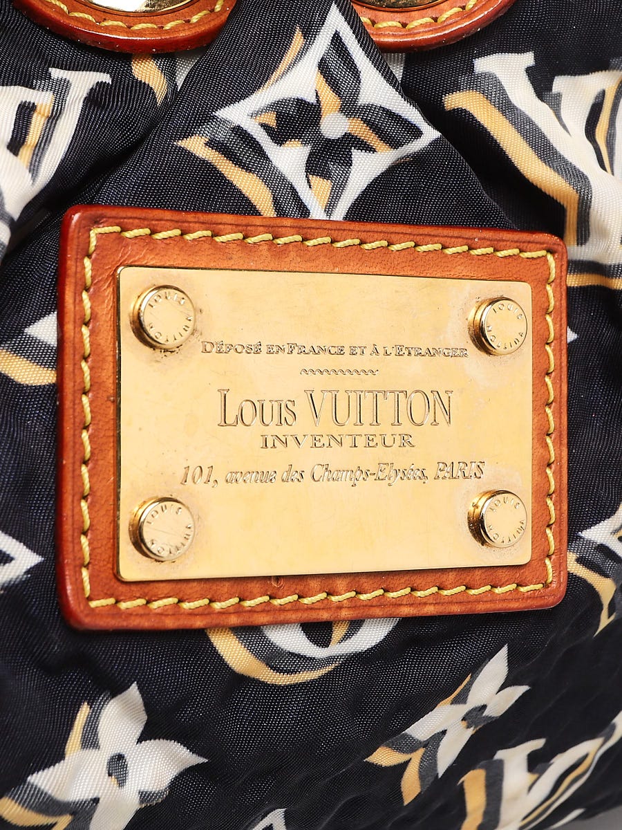 LOUIS VUITTON Limited Edition Navy Blue Nylon Bulles MM Bag, Marc Jacobs  Design
