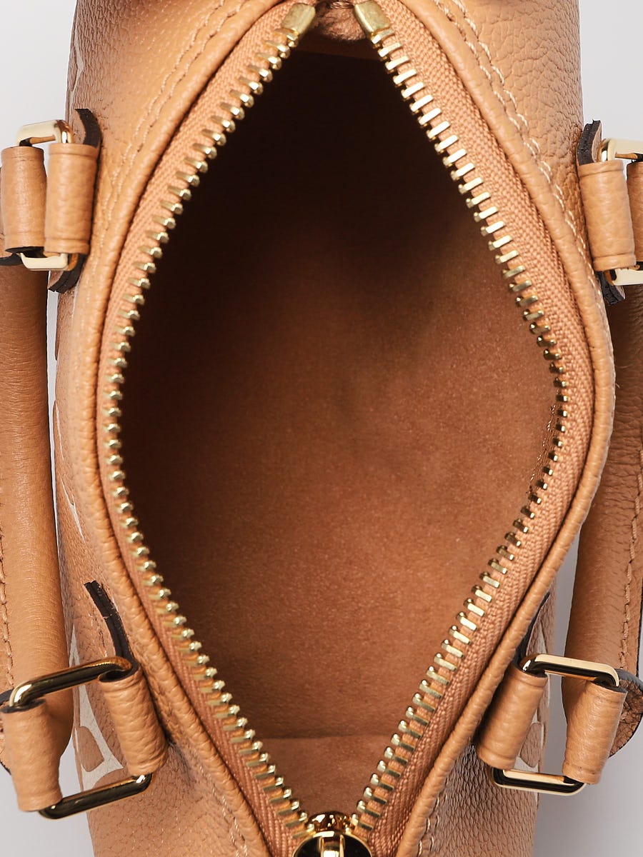 Louis Vuitton Bi-Color Beige/Arizona Monogram Empreinte Leather Nano Speedy  Bag - Yoogi's Closet