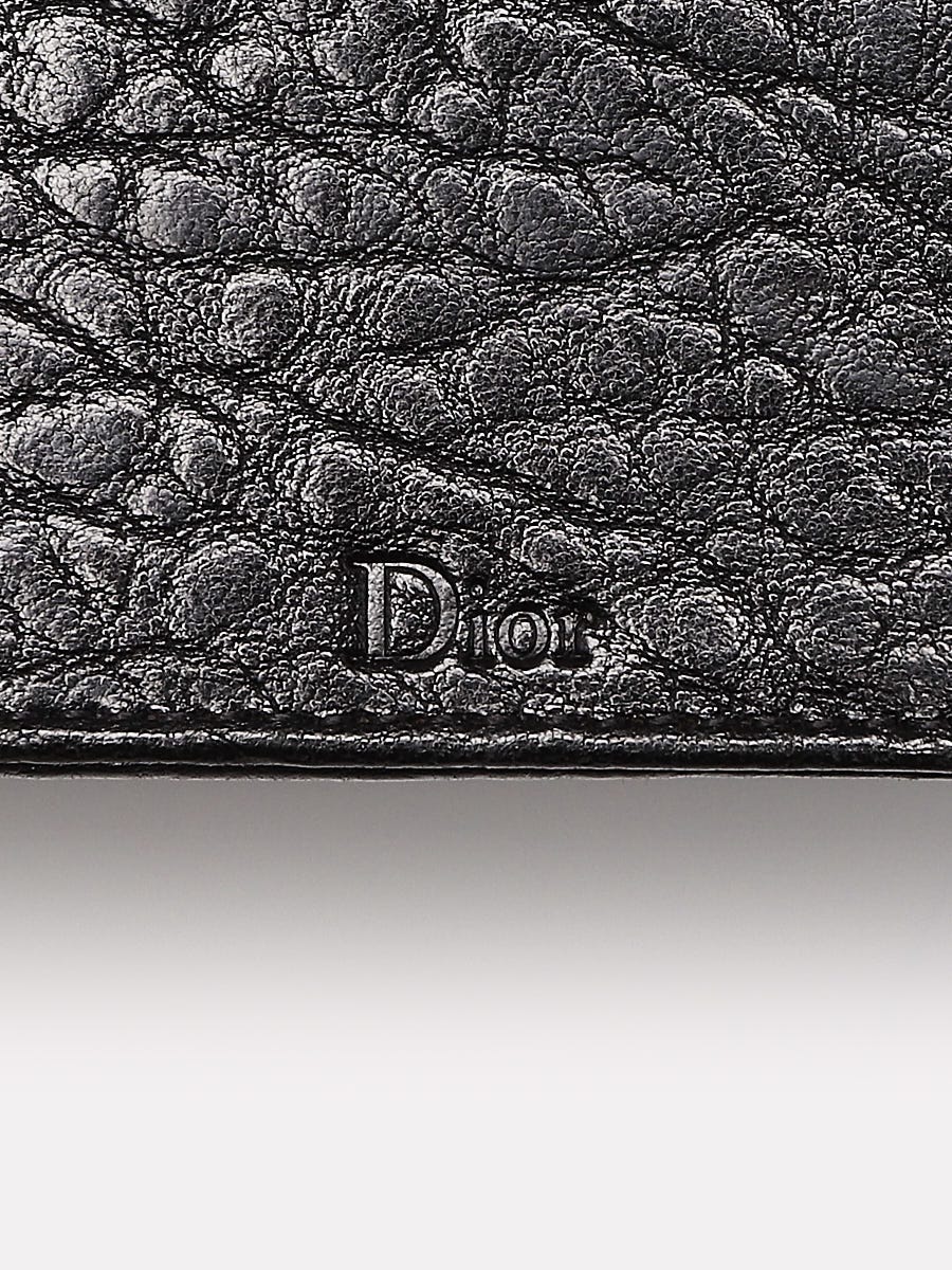 Christian Dior Black Pebbled Embellished Leather Diorama Club Crossbody Bag