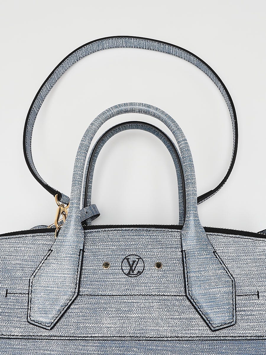 Louis Vuitton Denim Epi Leather City Steamer MM Bag - Yoogi's Closet