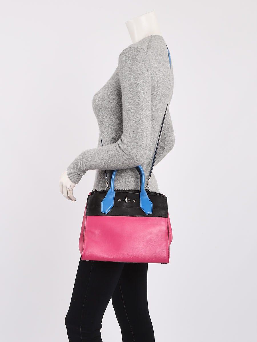 Louis Vuitton Mini City Steamer Black/Multicolor Leather Top Handle Bag New
