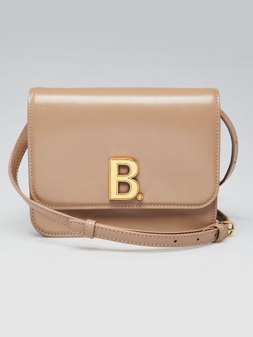 Balenciaga Beige Smooth Leather B. Crossbody Bag